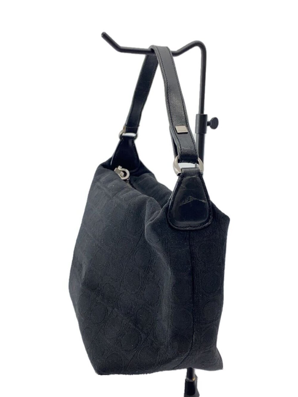 Salvatore Ferragamo over All Black Handbag Black